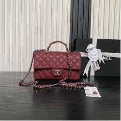 1:1 Replica Chanel Small Chain Shoulder Bag with Top Handle Red AS5702 Knockoff
