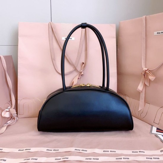 AAA Replica Miu Miu Beau Cognac Brown 5BB193 Handbags Black 1:1 Replica Miu Miu Beau Cognac Brown 5BB193 Handbags Black Knockoff
