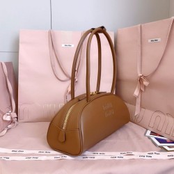 1:1 Replica Miu Miu Beau Cognac Brown 5BB193 Handbags Brown 5BB193 Knockoff