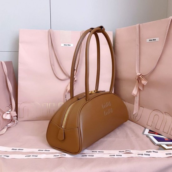 AAA Replica Miu Miu Beau Cognac Brown 5BB193 Handbags Brown 5BB193 1:1 Replica Miu Miu Beau Cognac Brown 5BB193 Handbags Brown 5BB193 Knockoff