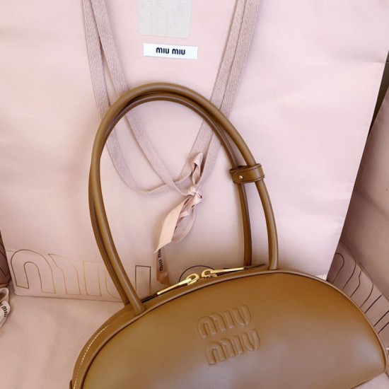 AAA Replica Miu Miu Beau Cognac Brown 5BB193 Handbags Brown 5BB193 1:1 Replica Miu Miu Beau Cognac Brown 5BB193 Handbags Brown 5BB193 Knockoff