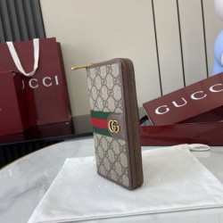 AAA Replica Gucci Ophidia Zip Around Wallet 838619 Brown 1:1 Replica Gucci Ophidia Zip Around Wallet 838619 Brown Knockoff