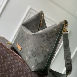 1:1 Replica Louis Vuitton Vagabond Hobo Bag M27181 Monogram Green Knockoff