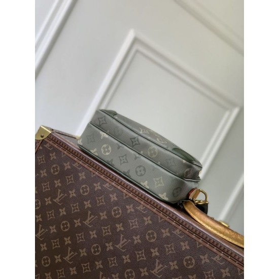 AAA Replica LV Nil Heritage Men's Crossbody Bag M27095 Green 1:1 Replica LV Nil Heritage Men's Crossbody Bag M27095 Green Knockoff