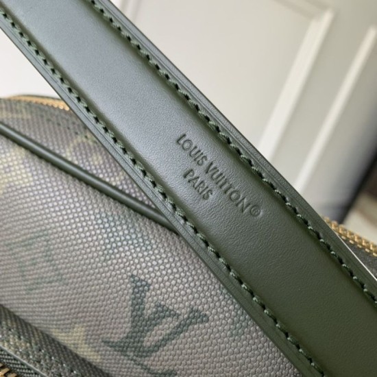 AAA Replica LV Nil Heritage Men's Crossbody Bag M27095 Green 1:1 Replica LV Nil Heritage Men's Crossbody Bag M27095 Green Knockoff