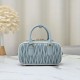 AAA Replica Miu Miu Arcadie Matelassé Top Handle Bag Blue 1:1 Replica Miu Miu Arcadie Matelassé Top Handle Bag Blue Knockoff