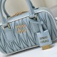 AAA Replica Miu Miu Arcadie Matelassé Top Handle Bag Blue 1:1 Replica Miu Miu Arcadie Matelassé Top Handle Bag Blue Knockoff