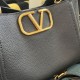 AAA Replica Valentino Garavani Alltime Medium Grained Calfskin Handbag Black Garnet 1:1 Replica Valentino Garavani Alltime Medium Grained Calfskin Handbag Black Garnet Knockoff