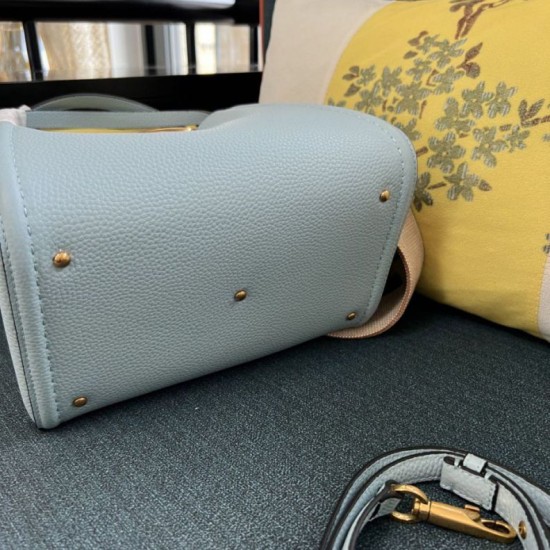 AAA Replica Valentino Garavani Alltime Medium Grained Calfskin Handbag Blue 1:1 Replica Valentino Garavani Alltime Medium Grained Calfskin Handbag Blue Knockoff