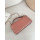 1:1 Replica Valentino Garavani Rockstud Chain Wallet Pink Knockoff