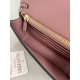1:1 Replica Valentino Garavani Rockstud Chain Wallet Pink Knockoff