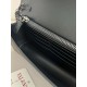 1:1 Replica Valentino Garavani Rockstud Chain Wallet Black Knockoff