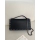 1:1 Replica Valentino Garavani Rockstud Chain Wallet Black Knockoff