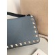 1:1 Replica Valentino Garavani Rockstud Chain Wallet Blue Knockoff