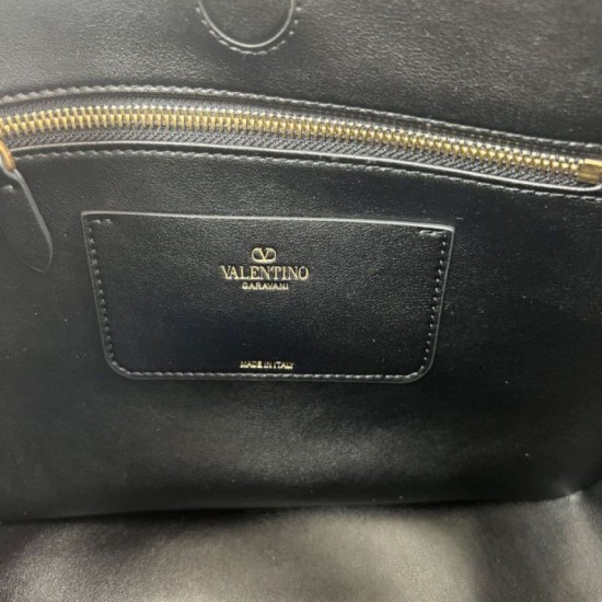 1:1 Replica Valentino Garavani Laseine Small/Medium Tote Bag Black Knockoff