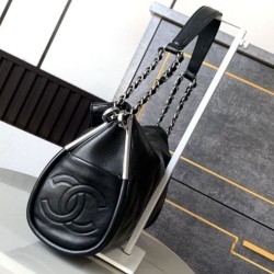 AAA Replica Chanel Mini Classic Flap Bow 25K Top Handle Bag AS2431 Black 1:1 Replica Chanel Mini Classic Flap Bow 25K Top Handle Bag AS2431 Black Knockoff