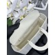 1:1 Replica Dior Lady Dior Large Matte Cannage Handbag with Flap White Knockoff