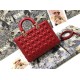 1:1 Replica Dior Lady Dior Large Quilted Lambskin Cannage Bag Red Knockoff