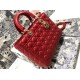 1:1 Replica Dior Lady Dior Large Quilted Lambskin Cannage Bag Red Knockoff