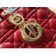 1:1 Replica Dior Lady Dior Large Quilted Lambskin Cannage Bag Red Knockoff
