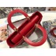 1:1 Replica Dior Lady Dior Large Quilted Lambskin Cannage Bag Red Knockoff