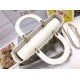 1:1 Replica Dior Lady Dior Large Quilted Lambskin Cannage Bag White Knockoff