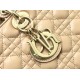 1:1 Replica Large Dior Lady Dior Quilted Lambskin Bag White Knockoff