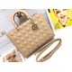 1:1 Replica Large Dior Lady Dior Quilted Lambskin Bag White Knockoff