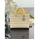 1:1 Replica Large Dior Lady Dior Quilted Lambskin Bag Camel Knockoff