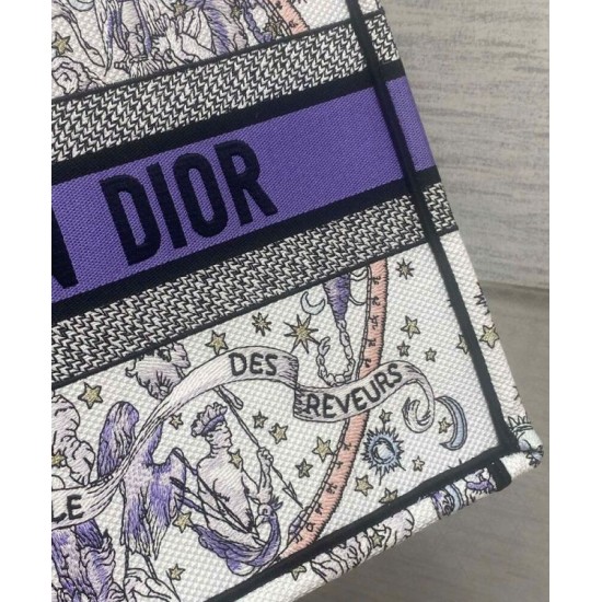 AAA Replica Dior Lucky Medium Dior Book Tote White Dior Night of Dreams Motif 1:1 Replica Dior Lucky Medium Dior Book Tote White Dior Night of Dreams Motif Knockoff