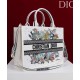 AAA Replica Dior Lucky Medium Dior Book Tote White 1:1 Replica Dior Lucky Medium Dior Book Tote White Knockoff