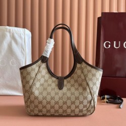 1:1 Replica Gucci Mercato Small Tote Bag 866646 Brown Knockoff