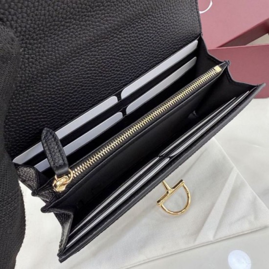 1:1 Replica Gucci Half Horsebit Continental Wallet 848791 Black Knockoff
