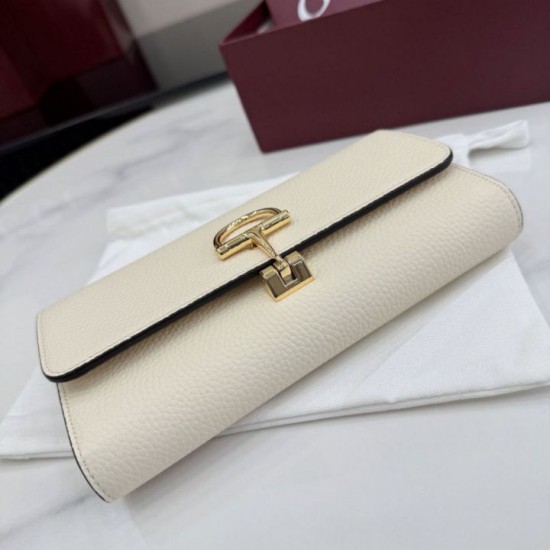 1:1 Replica Gucci Half Horsebit Continental Wallet 848791 White Knockoff