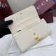 1:1 Replica Gucci Half Horsebit Continental Wallet 848791 White Knockoff