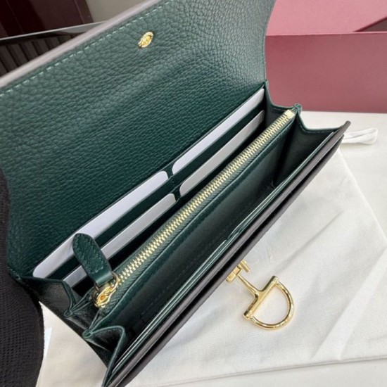 1:1 Replica Gucci Half Horsebit Continental Wallet 848791 Green Knockoff