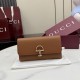 1:1 Replica Gucci Half Horsebit Continental Wallet 848791 Brown Knockoff