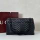 AAA Replica GG Marmont Large Crossbody Bag 850659 Black 1:1 Replica GG Marmont Large Crossbody Bag 850659 Black Knockoff