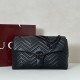 AAA Replica GG Marmont Large Crossbody Bag 850659 Black 1:1 Replica GG Marmont Large Crossbody Bag 850659 Black Knockoff