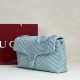 AAA Replica GG Marmont Large Crossbody Bag 850659 Blue 1:1 Replica GG Marmont Large Crossbody Bag 850659 Blue Knockoff
