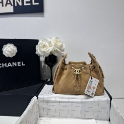 1:1 Replica Chanel 25 Mini Quilted Satchel AS5631 Brown Suede Knockoff
