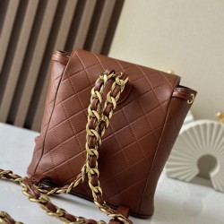 1:1 Replica Vintage Chanel Duma Backpack Brown Knockoff