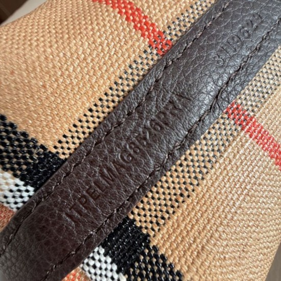 AAA Replica Burberry Mini Reversible Bloomsbury Check Tote Bag Black/Brown 1:1 Replica Burberry Mini Reversible Bloomsbury Check Tote Bag Black/Brown Knockoff