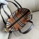 AAA Replica Burberry Mini Reversible Bloomsbury Check Tote Bag Black/Brown 1:1 Replica Burberry Mini Reversible Bloomsbury Check Tote Bag Black/Brown Knockoff