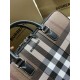 1:1 Replica Burberry Ainsworth Check Briefcase Dark Birch Brown Knockoff
