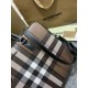 1:1 Replica Burberry Ainsworth Check Briefcase Dark Birch Brown Knockoff