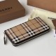 1:1 Replica Burberry Vintage Check E-canvas Zip Around Wallet Knockoff