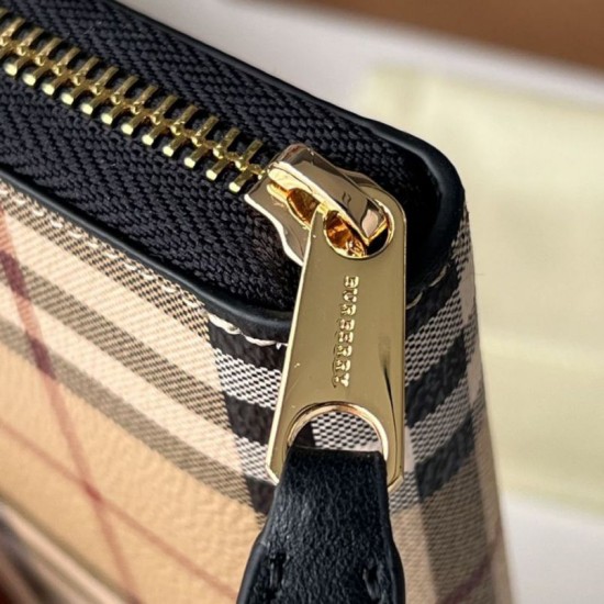 1:1 Replica Burberry Vintage Check E-canvas Zip Around Wallet Knockoff