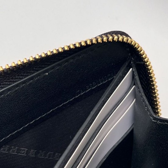 1:1 Replica Burberry Vintage Check E-canvas Zip Around Wallet Knockoff