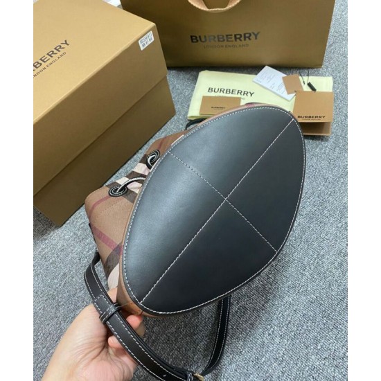 AAA Replica Burberry Small TB Bucket Bag Coffee 1:1 Replica Burberry Small TB Bucket Bag Coffee Knockoff